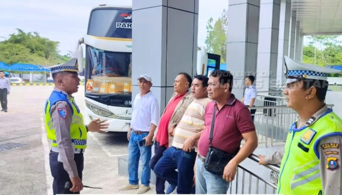 Jelang Nataru 2025-2026, Sat Lantas Polres Pematangsiantar Gelar Sosialisasi Optimalisasi Terminal Tanjung Pinggir 