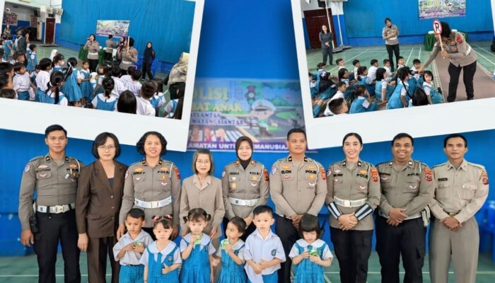 Polisi Sahabat Anak, Sat Lantas Polres Pematangsiantar Edukasi Keselamatan Lalu Lintas Sejak Dini