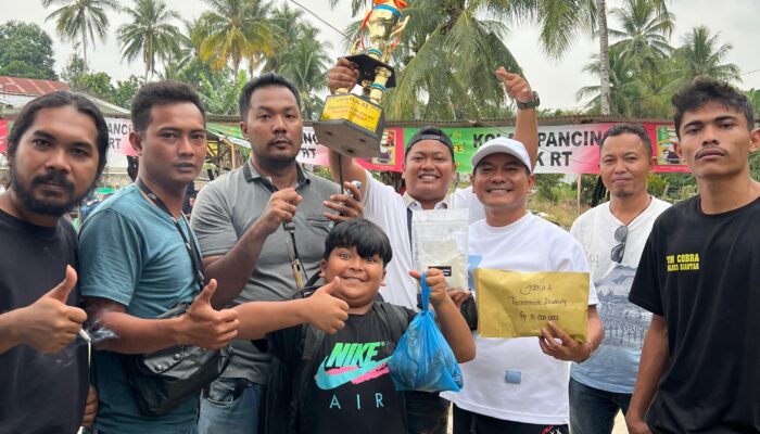 Andika Prayogi Sinaga SE Raih juara 2 Tournament Executive  Kolam Pancing Pak RT