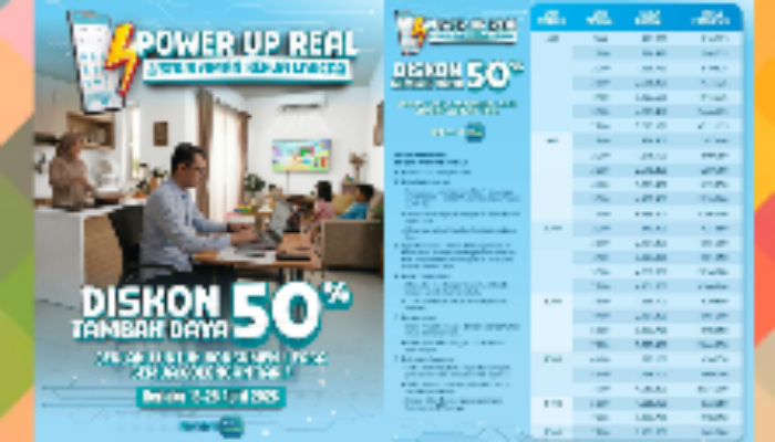 PLN Hadirkan Promo “Power Up Real”, Diskon Tambah Daya 50% untuk Dukung Produktivitas Masyarakat
