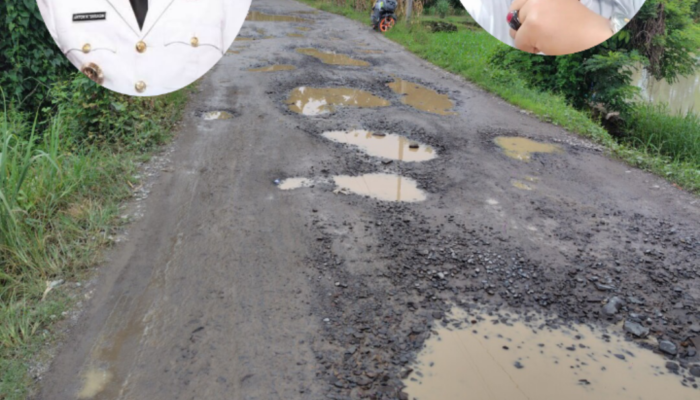 Lapor Pak Bupati Simalungun, Jalan Sibatu-batu tengkoh, kec Panombean panei Rusak Parah 