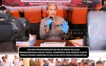 Polres Pematangsiantar Gelar Press Release Pengungkapan Kasus 3C dan Narkotika Periode Januari – Juni 2026