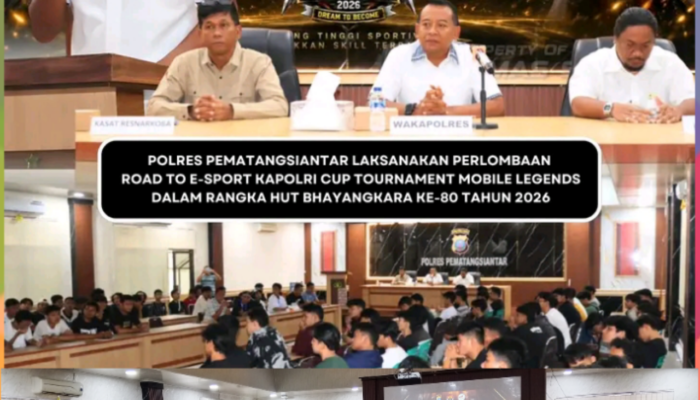 Polres Pematangsiantar Gelar Turnamen Mobile Legends Road to E-Sport Kapolri Cup 2026 Sambut HUT Bhayangkara ke-80
