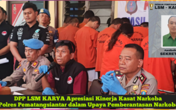DPP LSM KARYA Apresiasi Kinerja Kasat Narkoba Polres Pematangsiantar dalam Upaya Pemberantasan Narkoba