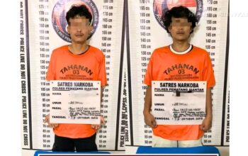 Polres Pematangsiantar Amankan Dua Pria Terkait Kepemilikan Sabu Seberat 1,80 Gram