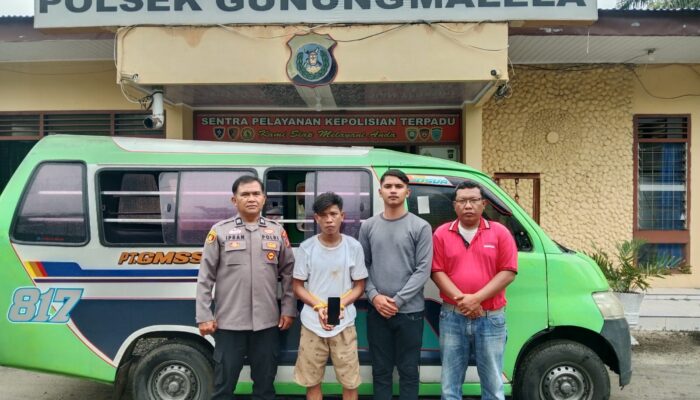 Gerak Cepat Polsek Gunung Malela, Sopir Angkutan Umum Diamankan Terkait Dugaan Pencurian iPhone Milik Pelajar
