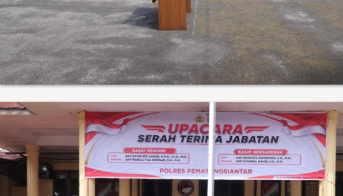 Kapolres Pematangsiantar Pimpin Sertijab Kasat Reskrim dan Kasat Narkoba